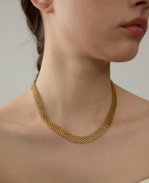 Andreas - Mesh Chain Necklace Gold