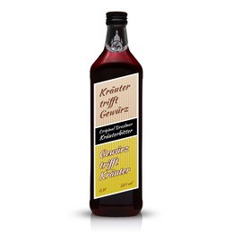 Original Dresden herb bitters 700ml, a liquor product with a dark bottle and label featuring the product name and description.
