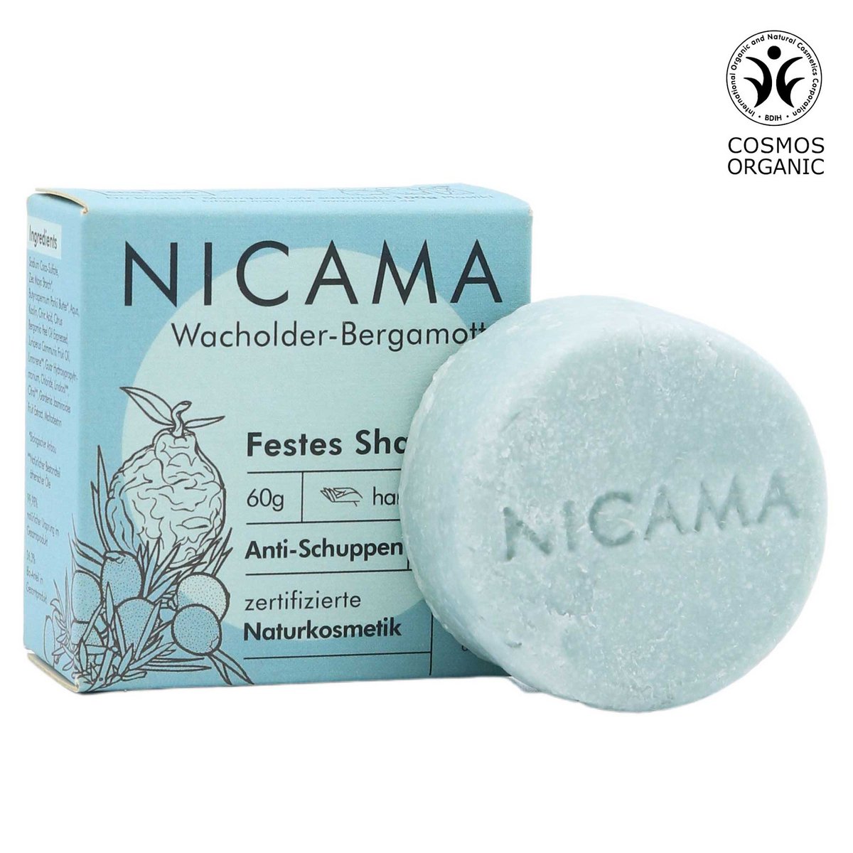 NICAMA - Shampoo solido - Salvia al tè verde (COSMOS) Copia