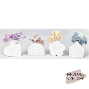 Mini flower holder vases in a set of 4