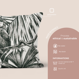 Polyester tropical decorative cushion 40x40cm 40x67cm - Alba model