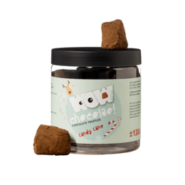 Candy Cane Juletrøfler Gavekrukke 130g | Pebermynte Holiday Chokolade