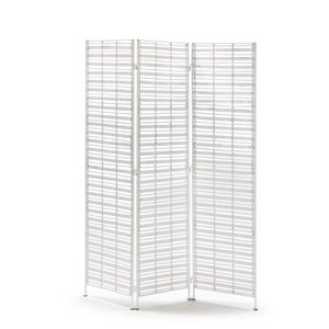 BIOMBO 140X2X178 MIMBRE BLANCO/METAAL BLANCO TH2996900
