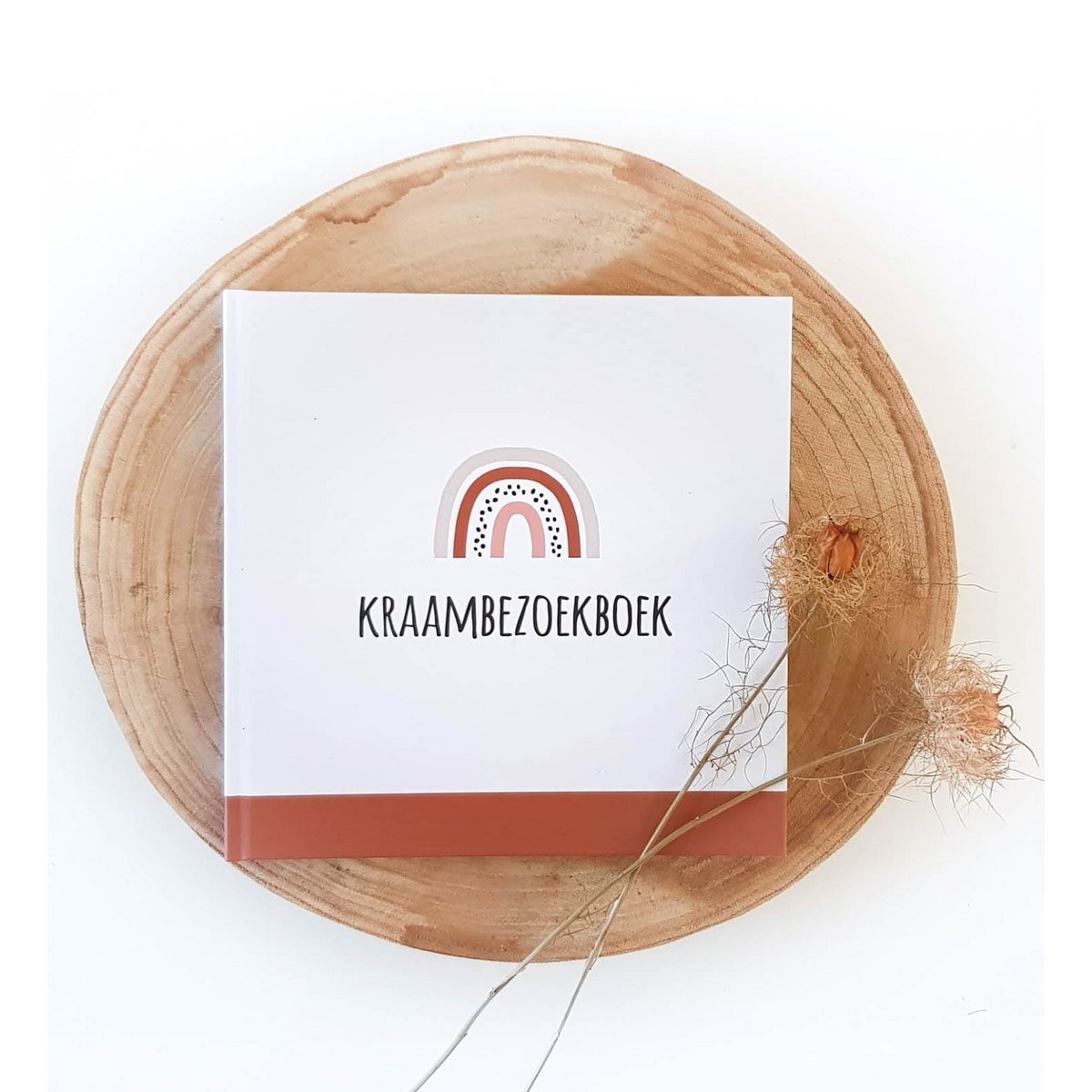 Kraambezoekboek stip regenboog roeststip