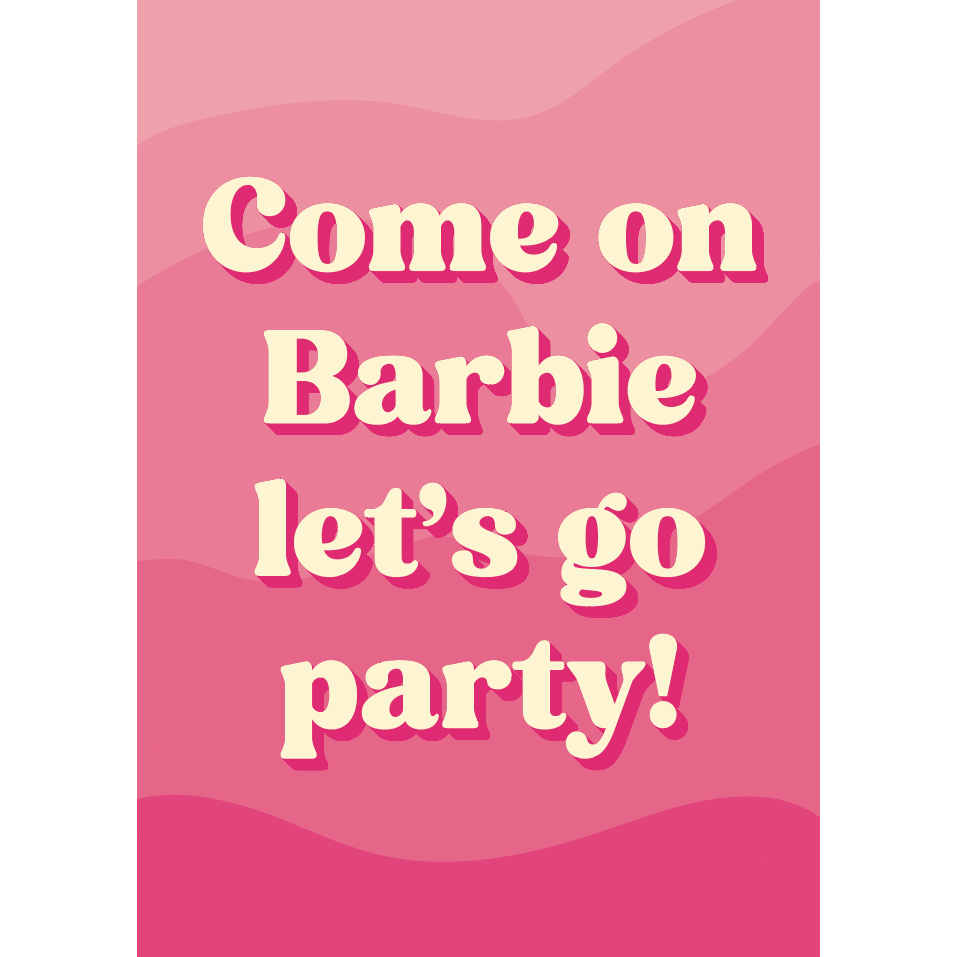 Barbie da cartolina