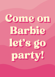 Ansichtkaart barbie