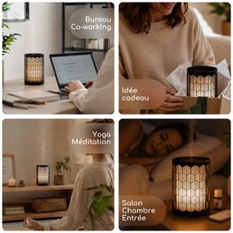Ultrasonic Diffuser - Verona – Multifunction Diffusion with Remote Control – Metal and Glass – Scented Scents – Decorative Object