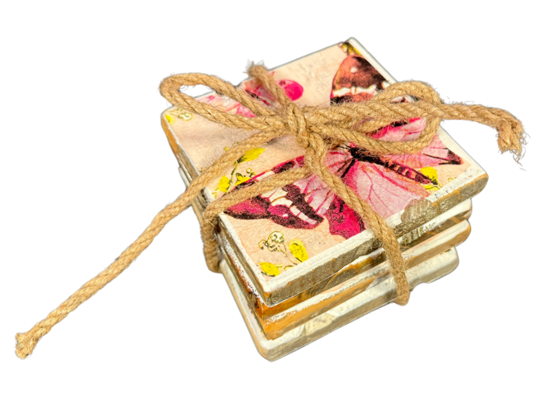 Home Deco Old Dutch Coast Butterfly Pink