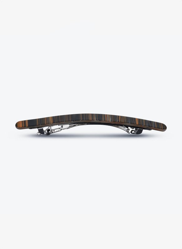Hair clip Irene stripes ocher
