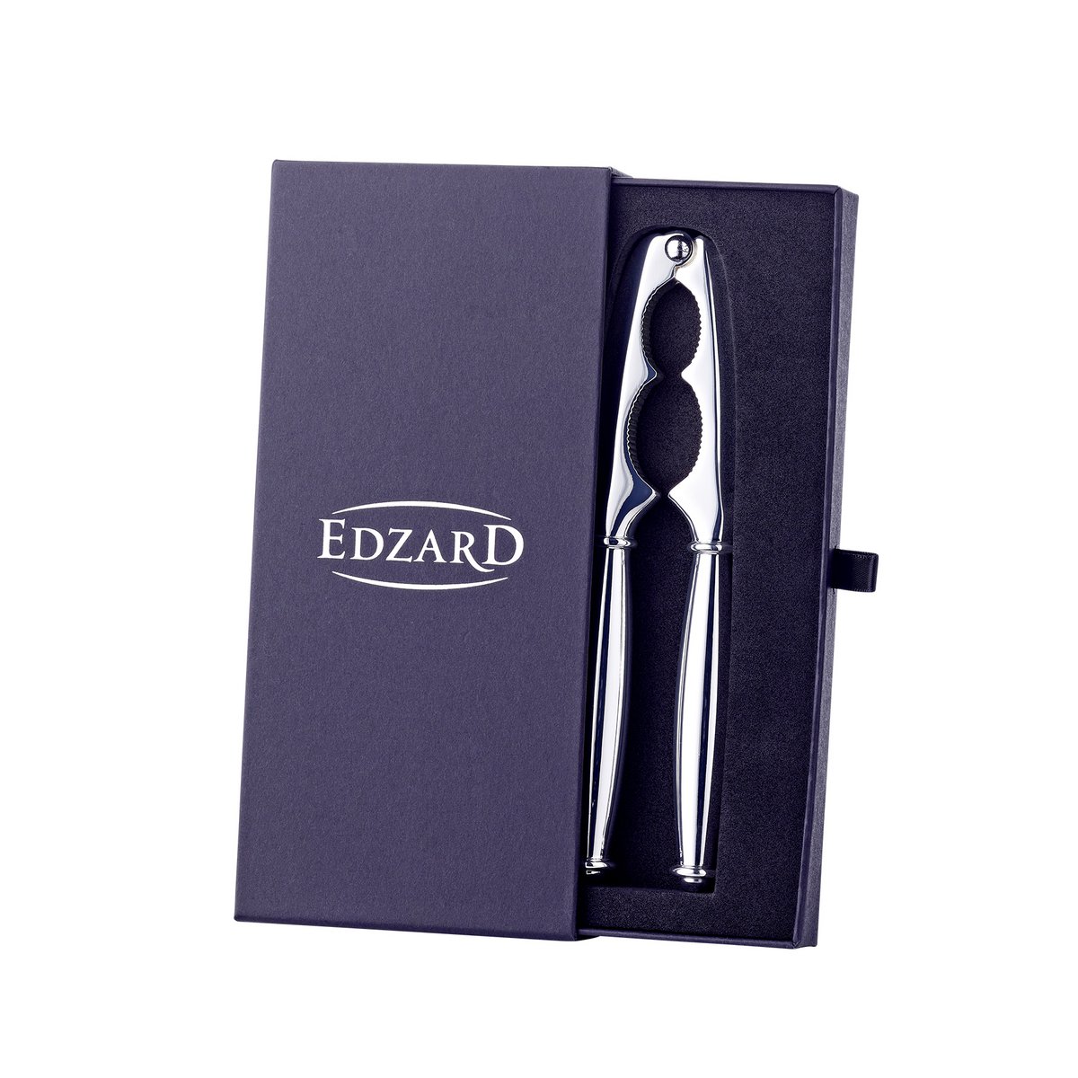 Dziadek do orzechów EDZARD Carlton, klasyczny kształt, posrebrzany, długość 17 cm