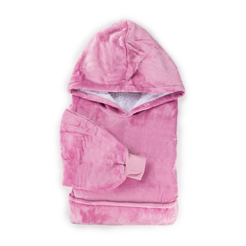 Vitapur - Hættetrøje tæppe + sokker - Pink
