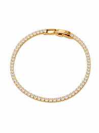 Tijdloze tennisarmband met diamantlook