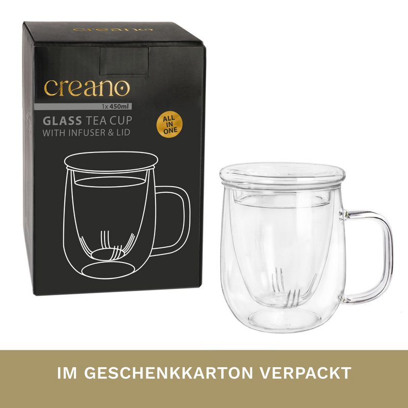 Creano teglas med si og låg 450ml