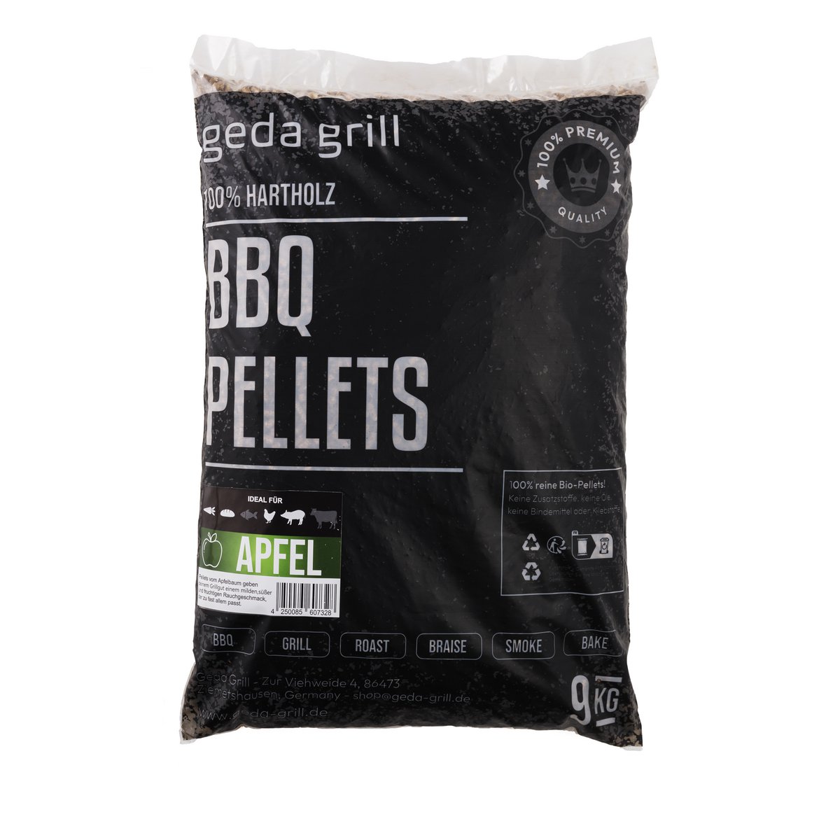 Premium Geda Grill BBQ Pellets Apple 9kg