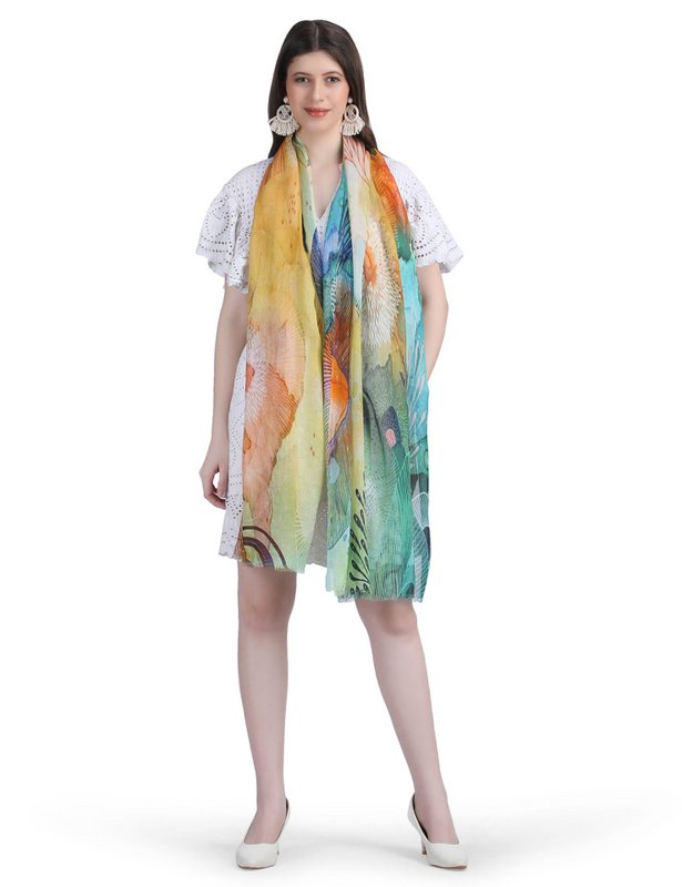 Silk Scarf Ladies Still Life On