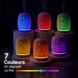 Ultralydsdiffuser – Stella – Rent og keramisk design – Spredning af æteriske olier – Original dekorationsidé