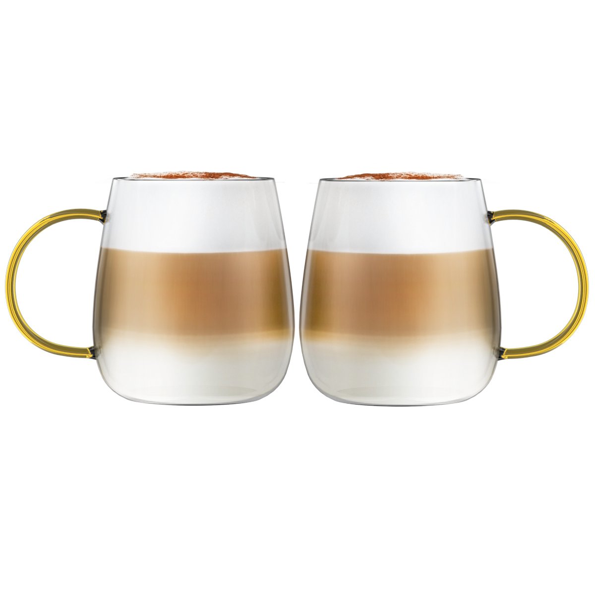 SET de 2 vasos monopar con tirador amarillo BOLLA 1173