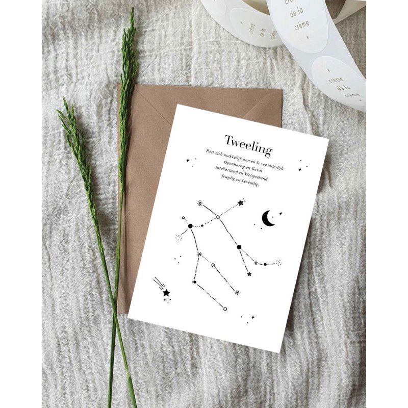 Postkarte | Sternzeichen | Zwilling