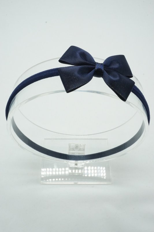 Cerchietto in nylon satinato metallizzato regular mini