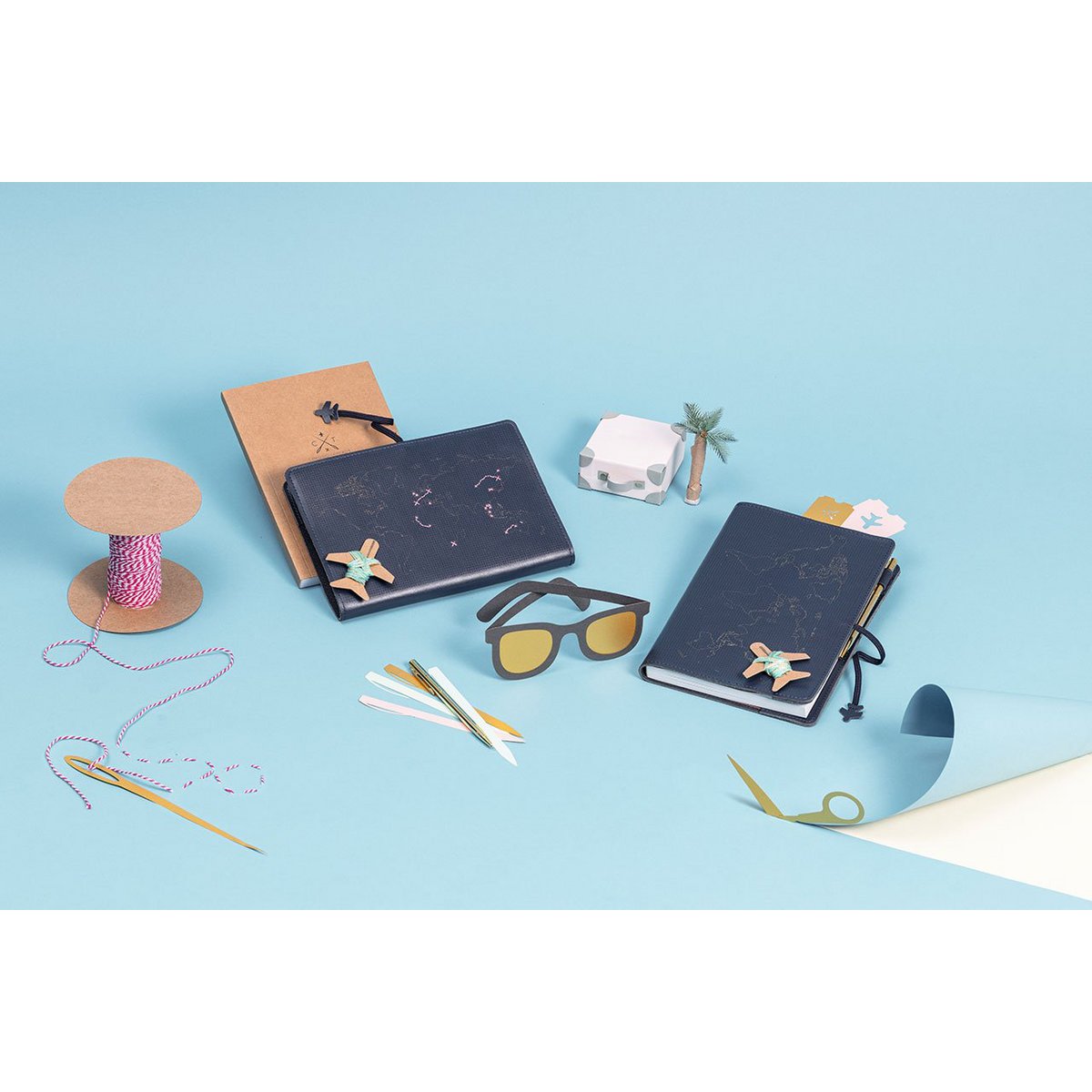 Cahier de voyage Stitch Navy