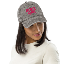 Gorra vintage REBEL GIRL Gorra vintage de sarga de algodón