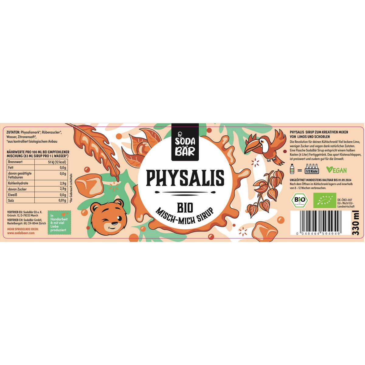 Sirup BIO Physalis