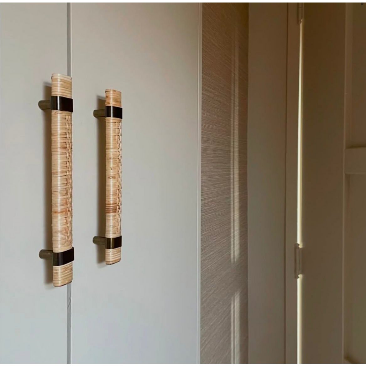 Door handle rattanglig rattan large