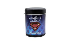 Gewürz-Glück Real Guys Gift Box - Set of 4 Spice Jars with Real Guy Steak Spice, Everyday Hero All-Round Spice, Great Tuber Potato Spice & Devil's Stuff Chili Spice