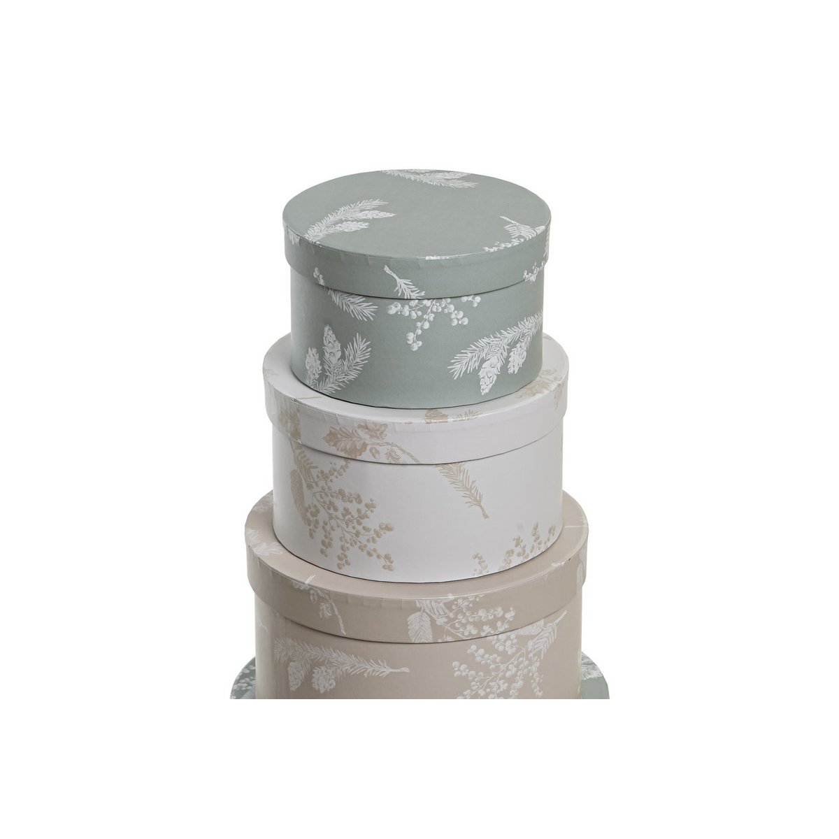 CAJA SET 10 DOOS 37,5X37,5X18 REONDDA BEIGE CG200397