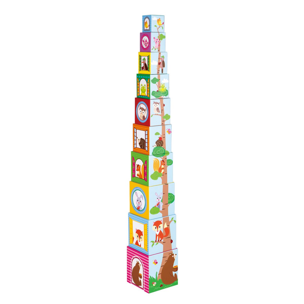 Lelin® Stapelblokken - Bosdieren