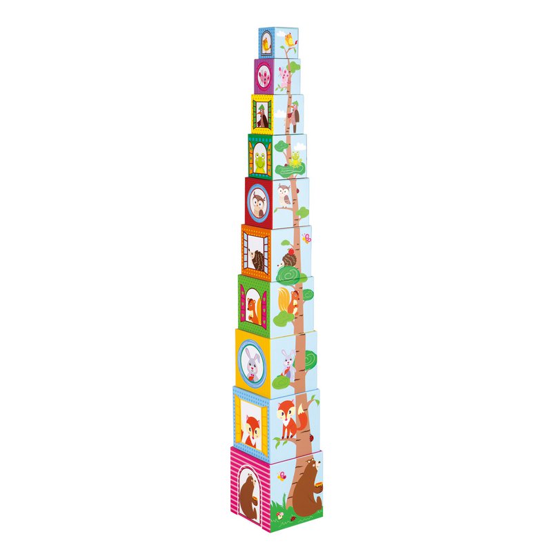 Lelin® Stapelblokken - Bosdieren