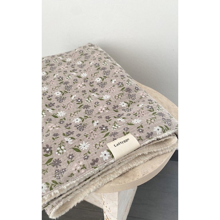 Baby økologisk plys tæppe Taupe