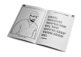 Libro di attività da colorare di leggende del rap