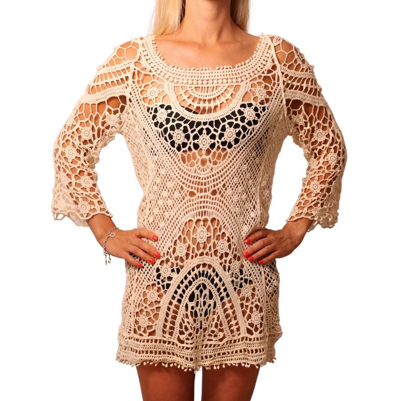 Robe bohème au crochet "Philippines"