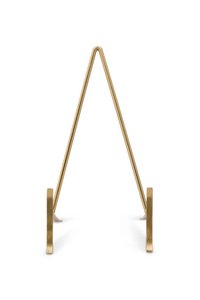 Set/2 Plate Stand Small Gold 11x20cm