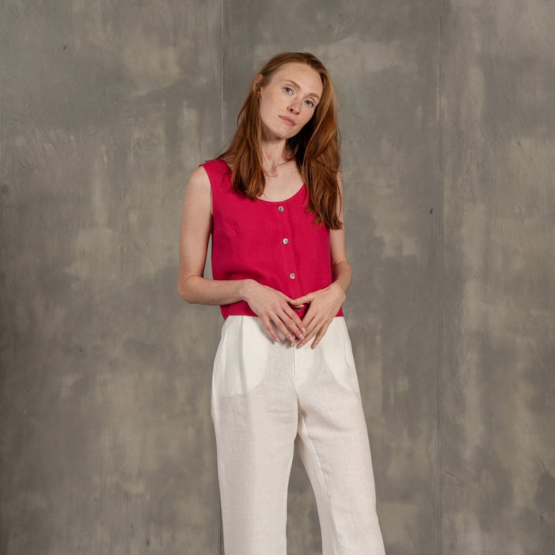 Pulsante Front Crop Top Monica