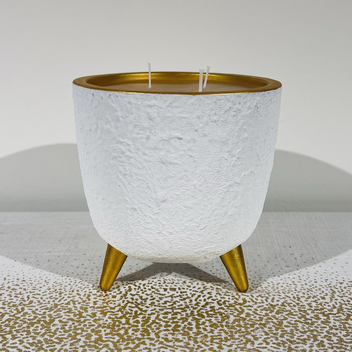 Candela / vaso di fiori in oro bianco