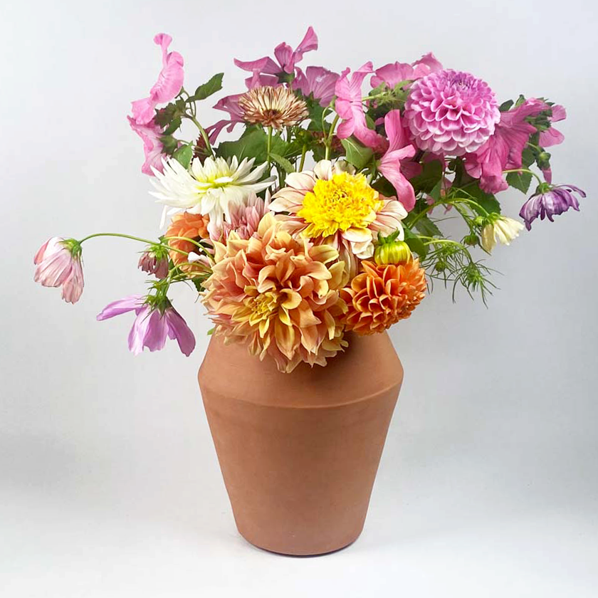 Makua Vase nøgen | Keramik | Plantepotte | Wabi Sabi | Ler | Håndlavet | Hollandsk design