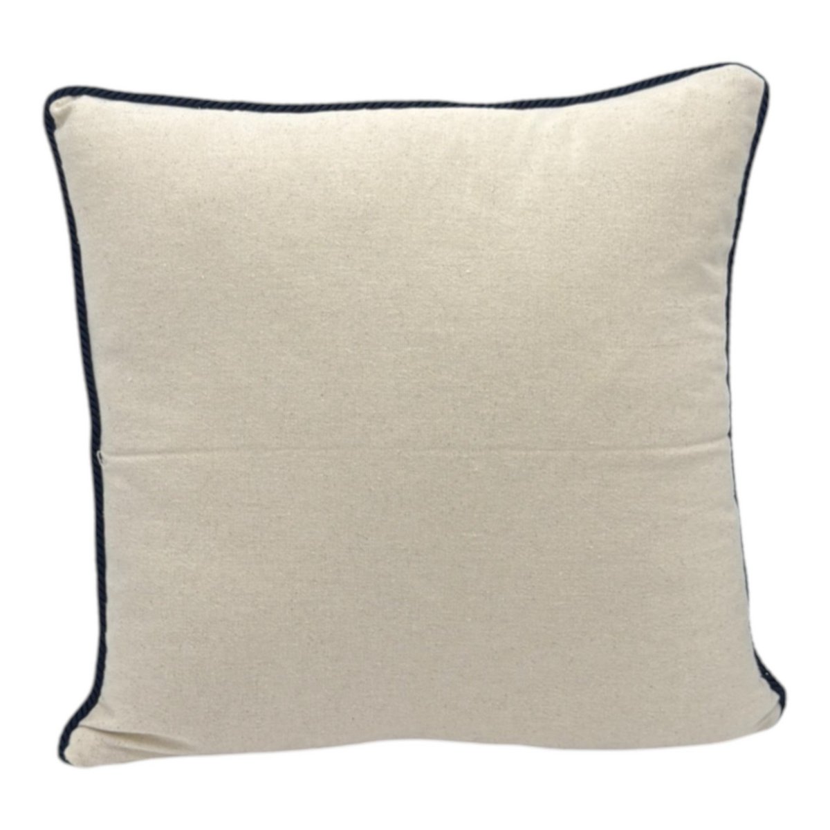 Decoratief kussen met punch -borduurwerk - Marine - zeilboot - 43 x 43 cm