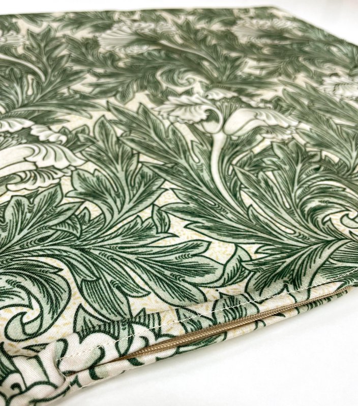 Vintage William Morris Green Tulip Pudebetræk | WIM012