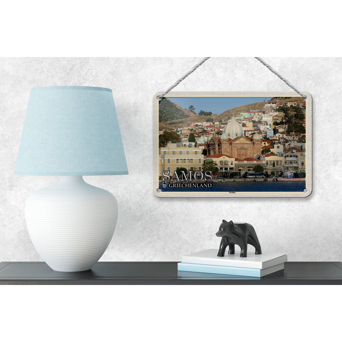 Tin sign saying 18x12cm Attention pensioners decoration