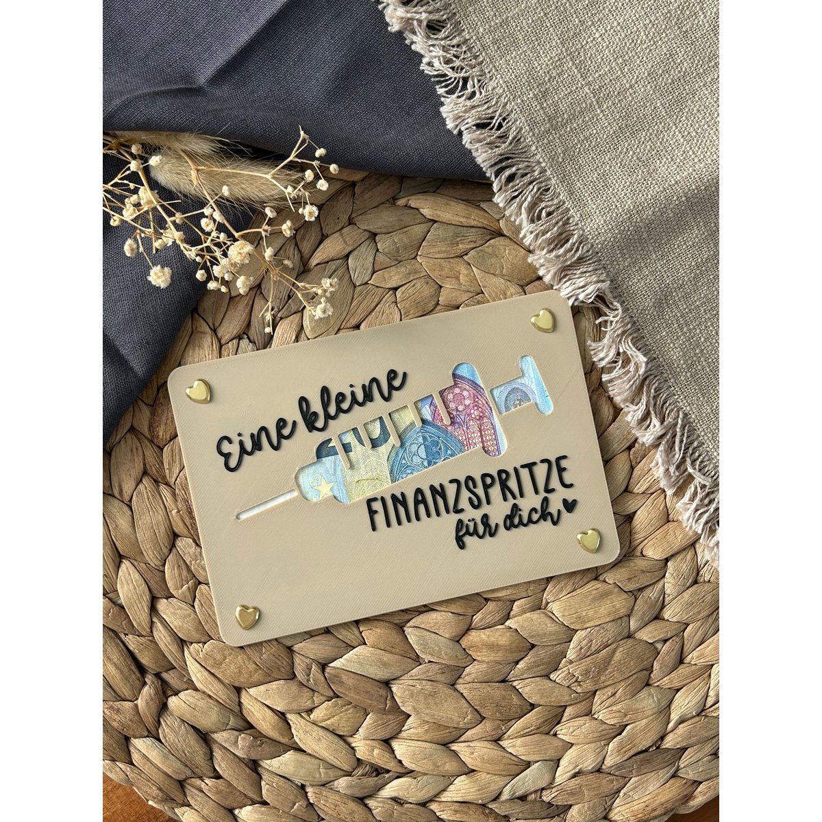 Money gift card - creative packaging for money gifts - financial injection, thank you & gift idea Thank you financial injection