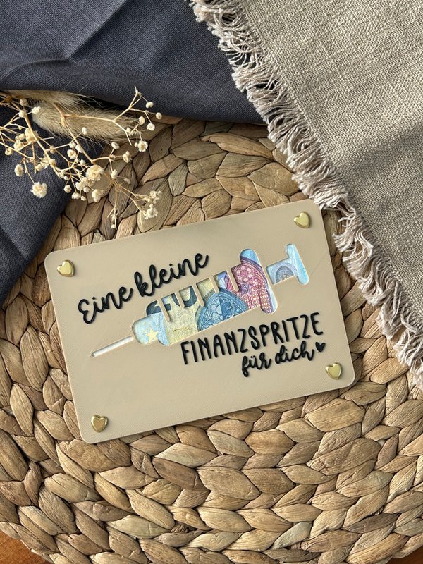 Money gift card - creative packaging for money gifts - financial injection, thank you & gift idea Thank you financial injection