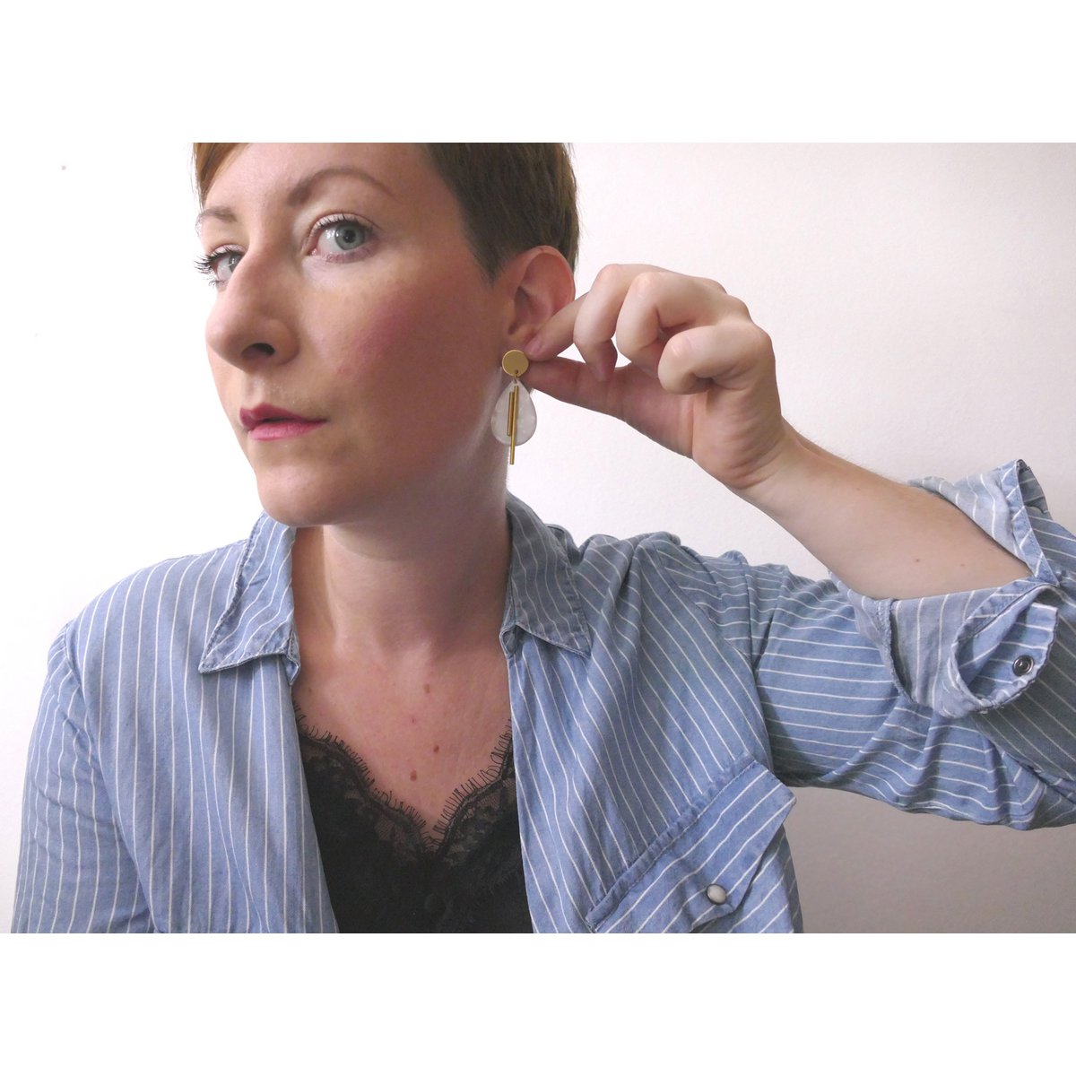 Pendientes NEO COLETTE vainilla