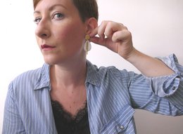 NEO COLETTE vanilje øreringe