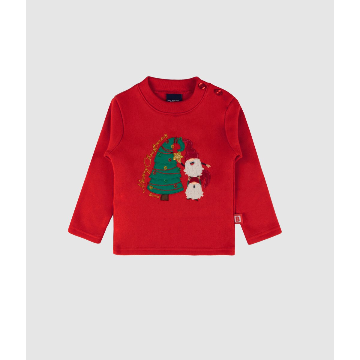 Baby Christmas Tree & Gnome Embroidered Sweater