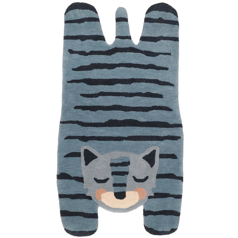 BLUE TIGGER tiger children's rug