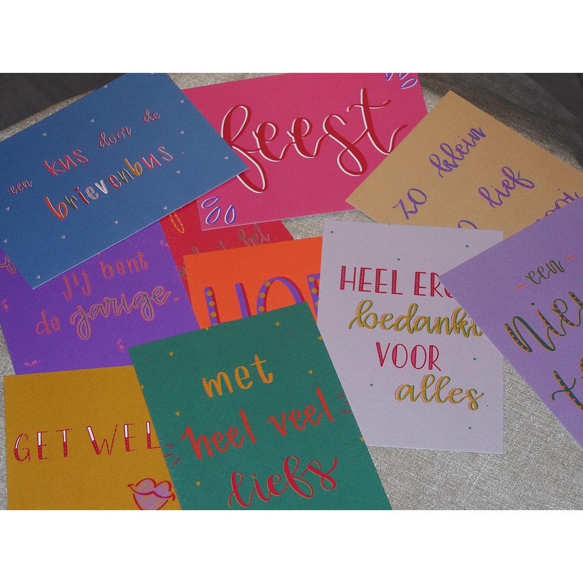 Greeting Card - A kiss through the letterbox