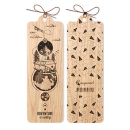 Adventure Wooden Bookmark