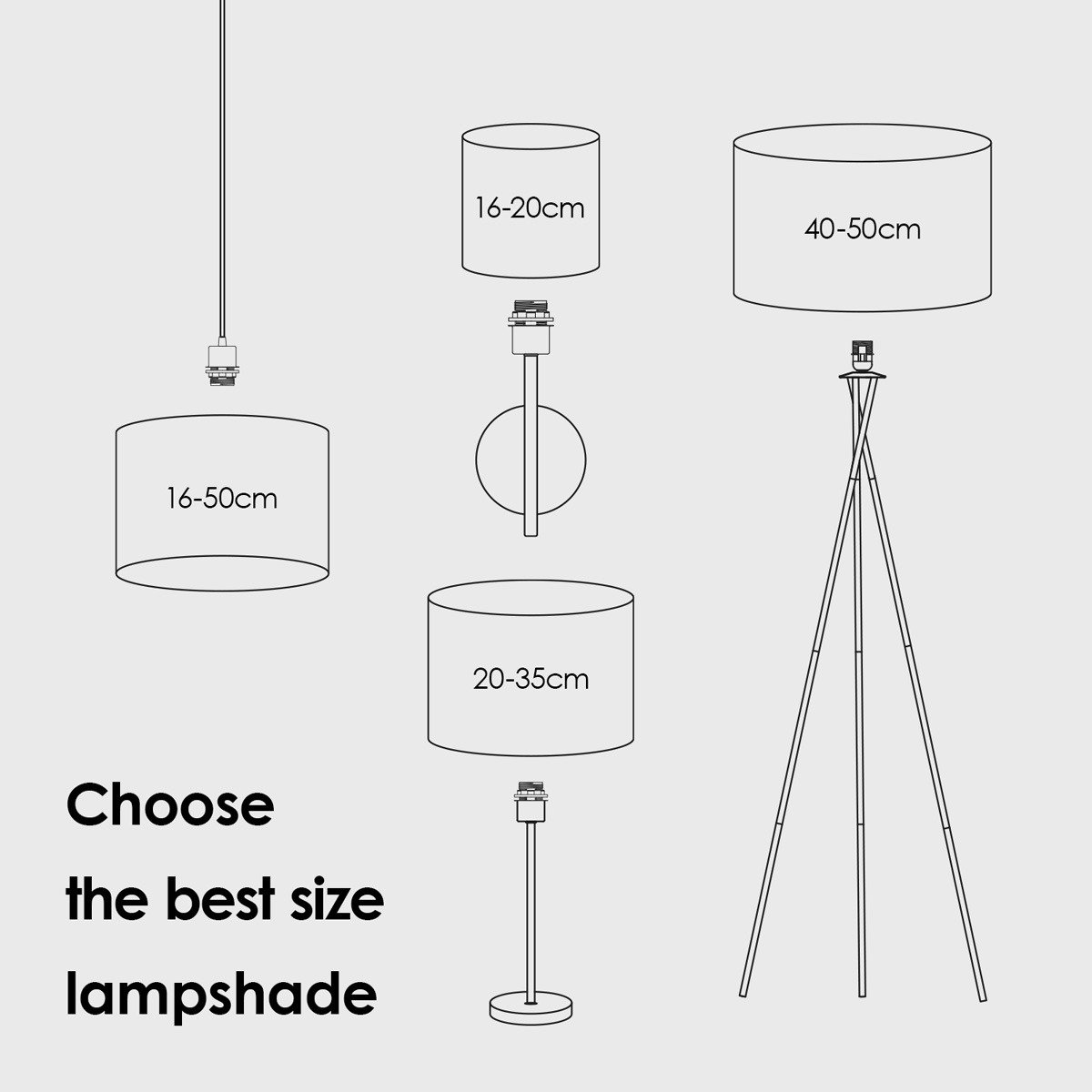 Home Sweet Home Lampshade Bling black - W:50xD:50xH:25cm